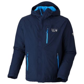 Mountain Hardwear Gravitor Dry.Q Elite Jacket   Waterpoof  Insulated (For Men)   BLACK (L )