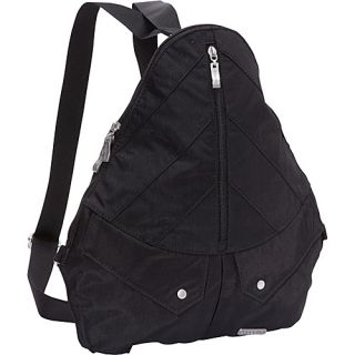 Traverse Backpack Black/Khaki   baggallini Fabric Handbags