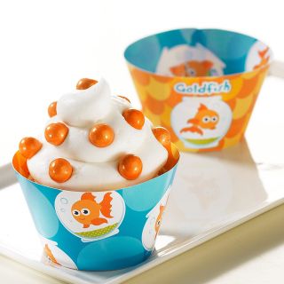 Goldfish Reversible Cupcake Wrappers