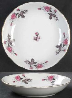 Empress (Japan) Gray Moss Rose (Scallop) Coupe Soup Bowl, Fine China Dinnerware