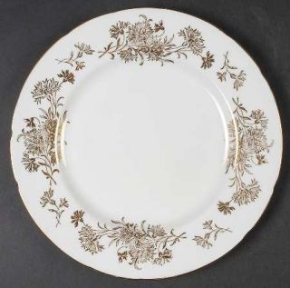 Paragon Golden Carnation Salad Plate, Fine China Dinnerware   Gold Carnations Ar