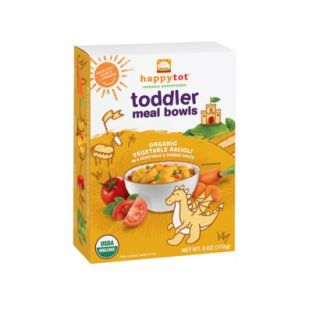 Happy Baby Happy Tot Organic Toddler Meal Bowls   Cheese Ravioli with Veggies
