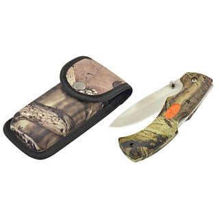 Mossy Oak Break Up Infinity Pro Hunter Folding Drop Knife (CamoDimensions 5 inches high x 1 inch wide x 2.5 inches deepWeight 1 pound )