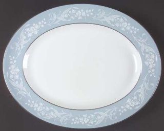 Royal Doulton Alexandria 12 Oval Serving Platter, Fine China Dinnerware   White