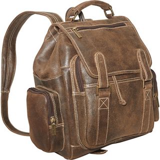 Sierra Laptop Back Pack   Distressed Brown