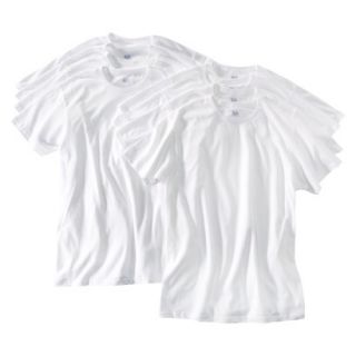 Fruit of the Loom Mens Crew Neck Tee 8Pack   White L