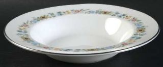 Royal Doulton Pastorale Large Rim Soup Bowl, Fine China Dinnerware   Band Of Flo