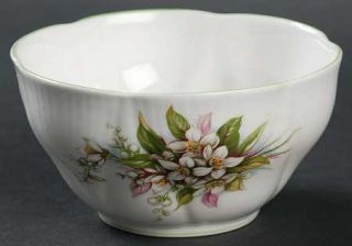 Royal Albert Blossom Time Series Mini Open Sugar Bowl, Fine China Dinnerware   B