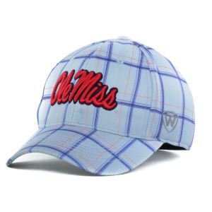 Mississippi Rebels Top of the World NCAA Fuse Plaid One Fit Cap