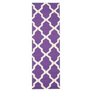 Safavieh Maison Textured Runner   Purple/Ivory (26 x 6)