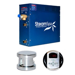 SteamSpa OA450CH Oasis 4.5kw Steam Generator Package in Chrome