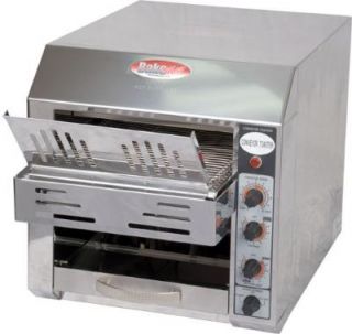 BakeMax Conveyor Toaster w/ 2 Slice Feed, 360 Units/Hr, 120 V
