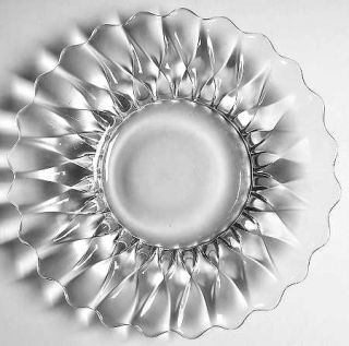 Heisey Sunflower 7 Salad Plate   Stem #7000, Diamond Quilted Design
