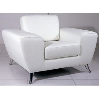 Hokku Designs Julie Leather Chair Julie BL Chair / Julie WH Chair Color White