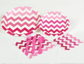 Chevron Pink Party Pack
