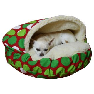 Snoozer Cozy Cave Pet Bed   Large Dots Multicolor   23168, 25 diam. in.