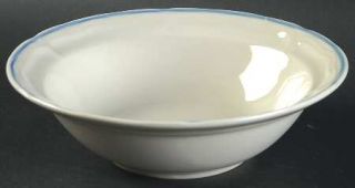 Newcor Vineyard Rim Cereal Bowl, Fine China Dinnerware   Thailand,Blue Lattice,F