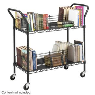 Safco Products Wire Book Cart 5333BL