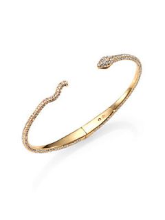 Adriana Orsini Pave Crystal Snake Cuff Bracelet/Goldtone   Gold