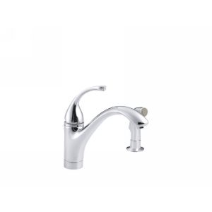 Kohler K 10416 CP Forte Single Handle Kitchen Faucet with Sidespray