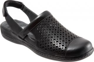 Womens SoftWalk Salina   Black Veg Calf Leather Casual Shoes