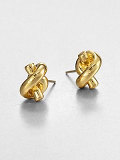Kate Spade New York Knot Stud Earrings/Goldtone   Gold