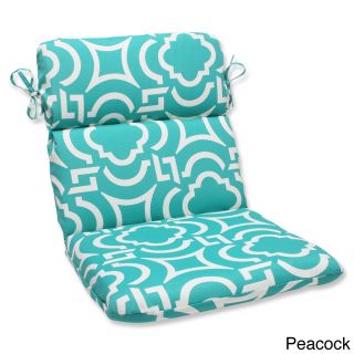 Pillow Perfect Outdoor Carmody Rounded Chair Cushion (100 percent Spun PolyesterFill material 100 percent Polyester FiberSuitable for indoor/outdoor useCollection CarmodyColor Options Navy, or Mango, or PeacockClosure Sewn Seam ClosureUV Protection Y