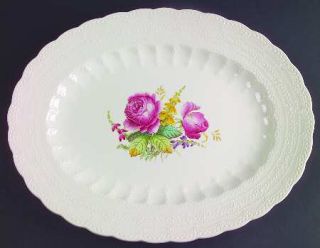 Spode Heath & Rose (Jewel) 15 Oval Serving Platter, Fine China Dinnerware   Jew