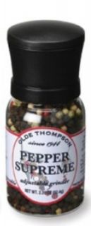 Olde Thompson Disposable Mini Grinder w/ Pepper Supreme, 2.2 oz Jar