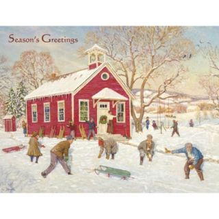 Boxed Christmas Card   Country School