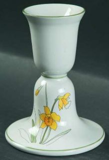 Block China Daffodil Small Candlestick, Fine China Dinnerware   Watercolors,Goer