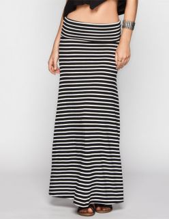 Stripe Maxi Skirt Black/White In Sizes X Large, Large, Small, M