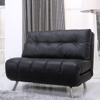 Gold Sparrow Tampa Black Convertible Big Chair Bed