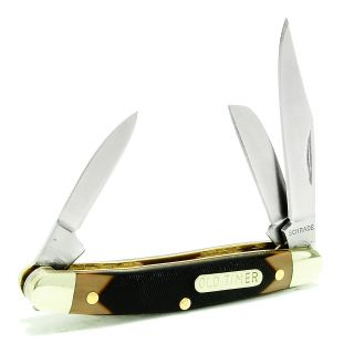Schrade 108ot Old Timer Junior Pocket Knife (Dark brownBlade dimensions 2 inches longHandle dimensions 2.8 inches longWeight 1.2 ouncesBefore purchasing this product, please familiarize yourself with the appropriate state and local regulations by conta