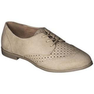Womens Mossimo Supply Co. Lata Perforated Wingtip Shoe   Fawn 11