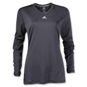 adidas Womens TechFit Long Sleeve T Shirt (Black)