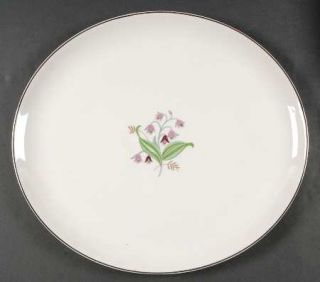Syracuse Belaire 14 Oval Serving Platter, Fine China Dinnerware   Pink Flower C