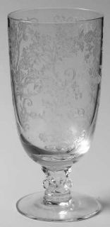 Fostoria Buttercup Juice Glass   Stem #6030,Etch #340, Floral Design