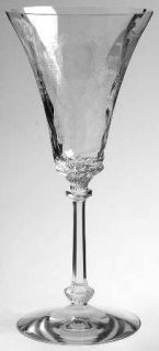 Heisey Trojan Clear (Etched)Stem#3368 Water Goblet   Stem #3368/Etch#445 Clear