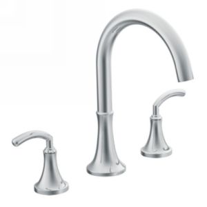 Moen TS963 Icon Two Handle High Arc Roman Tub Faucet Trim, without Valve