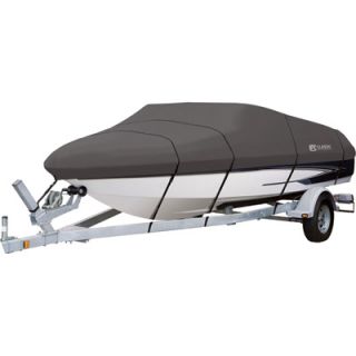 Classic Accessories StormPro Heavy Duty Boat Cover   Charcoal, Fits 22ft. 24ft.
