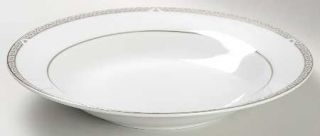 Royal Doulton Platinum Rim Soup Bowl, Fine China Dinnerware   Superfine, Platinu