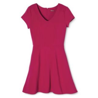 Merona Womens Textured Knit Dress   Established Red   L