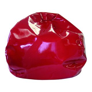 Extra Large Red Sparkle Vinyl Bean Bag