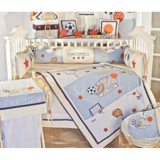 BrandeeDanielle Brandee Danielle All Star 4 Piece Crib Bedding Set Multicolor  