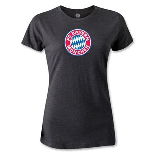 hidden Bayern Munich Womens T Shirt (Dark Gray)