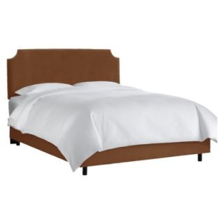 Skyline cal King Bed Lombard Nail Button Notched Bed   Premier Chocolate
