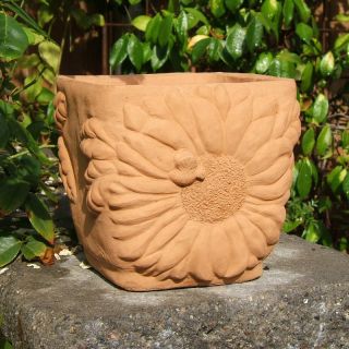 Designer Stone Sunflower Flowerpot Multicolor   2132