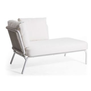 OASIQ Yland Chaise Lounge with Cushion 400 105 Finish Taupe / Anthracite, Fa