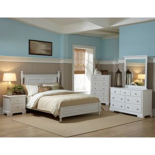 Freeport Poster Bed Set   Soft White   HME1348 3, Queen